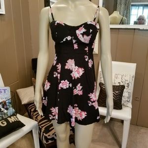 AMERICAN EAGLE - floral strapless dress